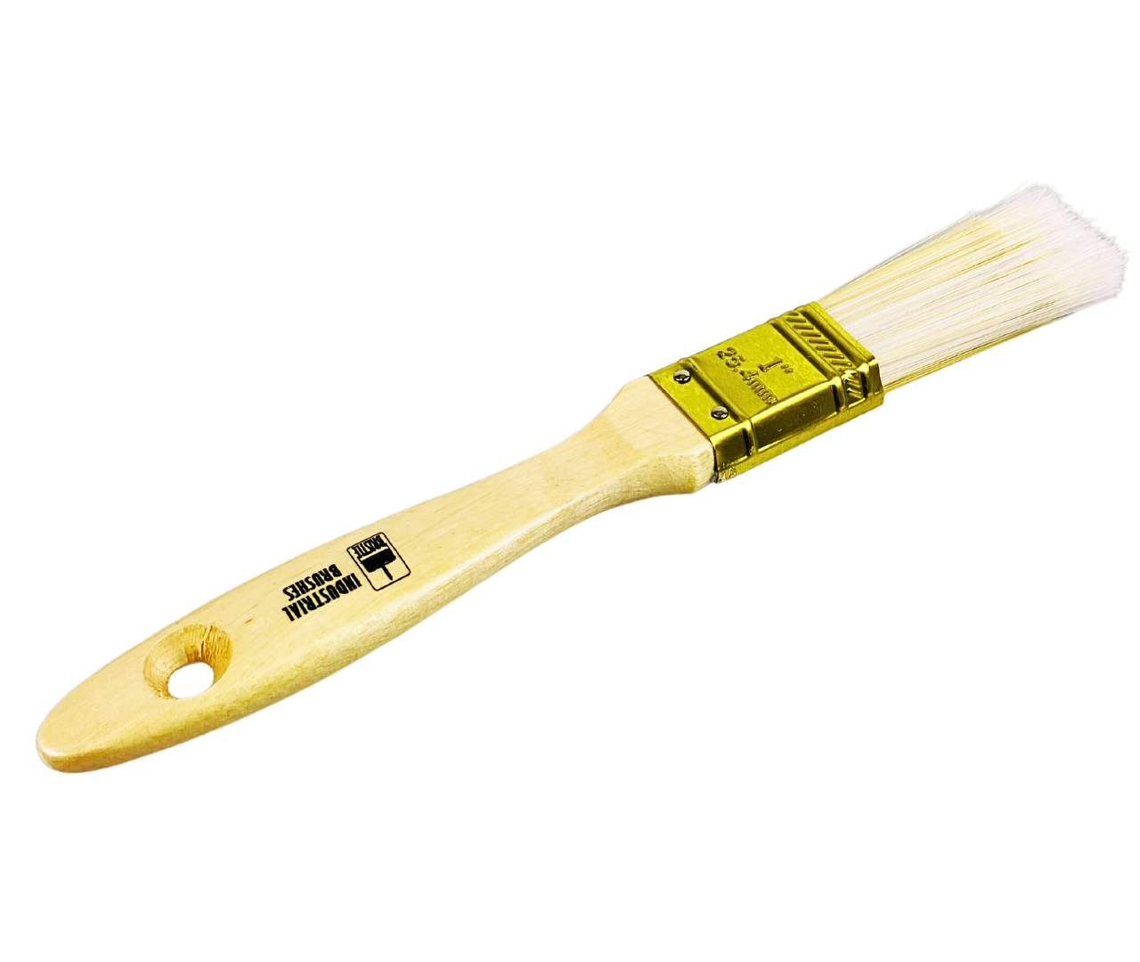 Bristle Brush - 1" Wide - For House Painting, Varnish Or Lacquer With Wooden Handle (Pack of: 2) - TZ63-28434-Z02