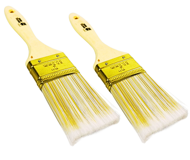 2" Wide Bristle Brush - For House Painting, Varnish or Lacquer (Pack of: 2) - TZ63-28436-Z02