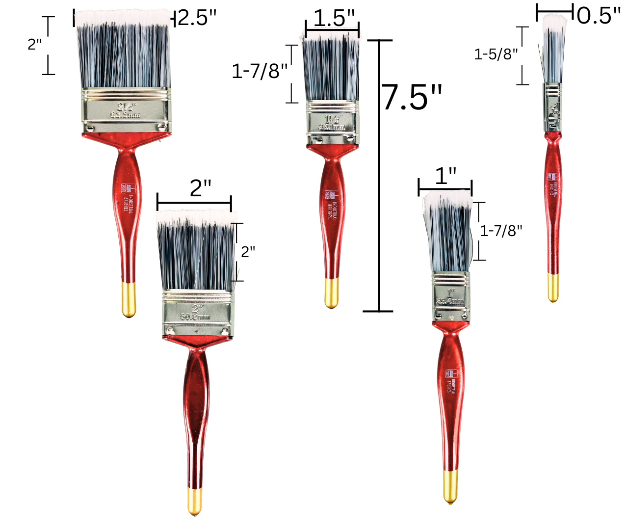 5 Pc. Painter's Brush Set - TZ63-28487