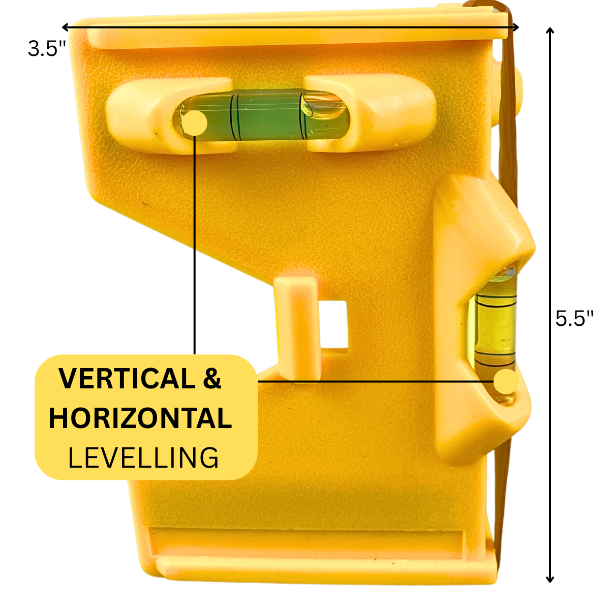 Angle Post Level with Magnetic Base & Elastic Strap