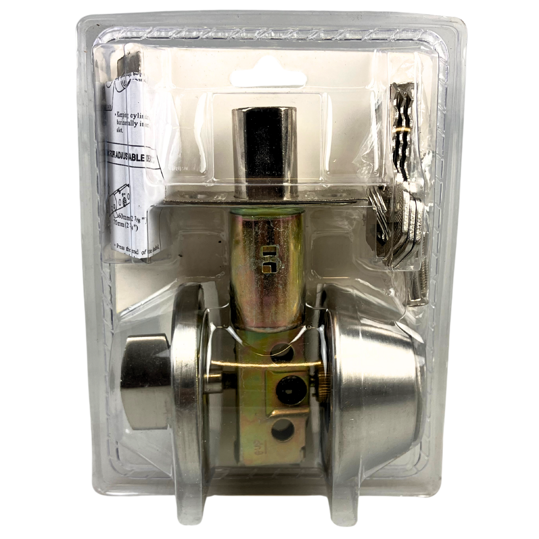 Stainless Steel Single Cylinder Deadbolt Lock with Adjustable Latch and Backset