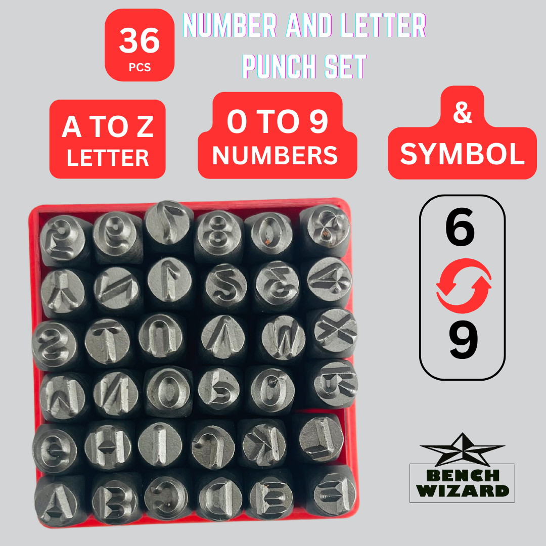 36 Pc Premium Number & Letter Set ¼" (6MM) - TZ01-09098