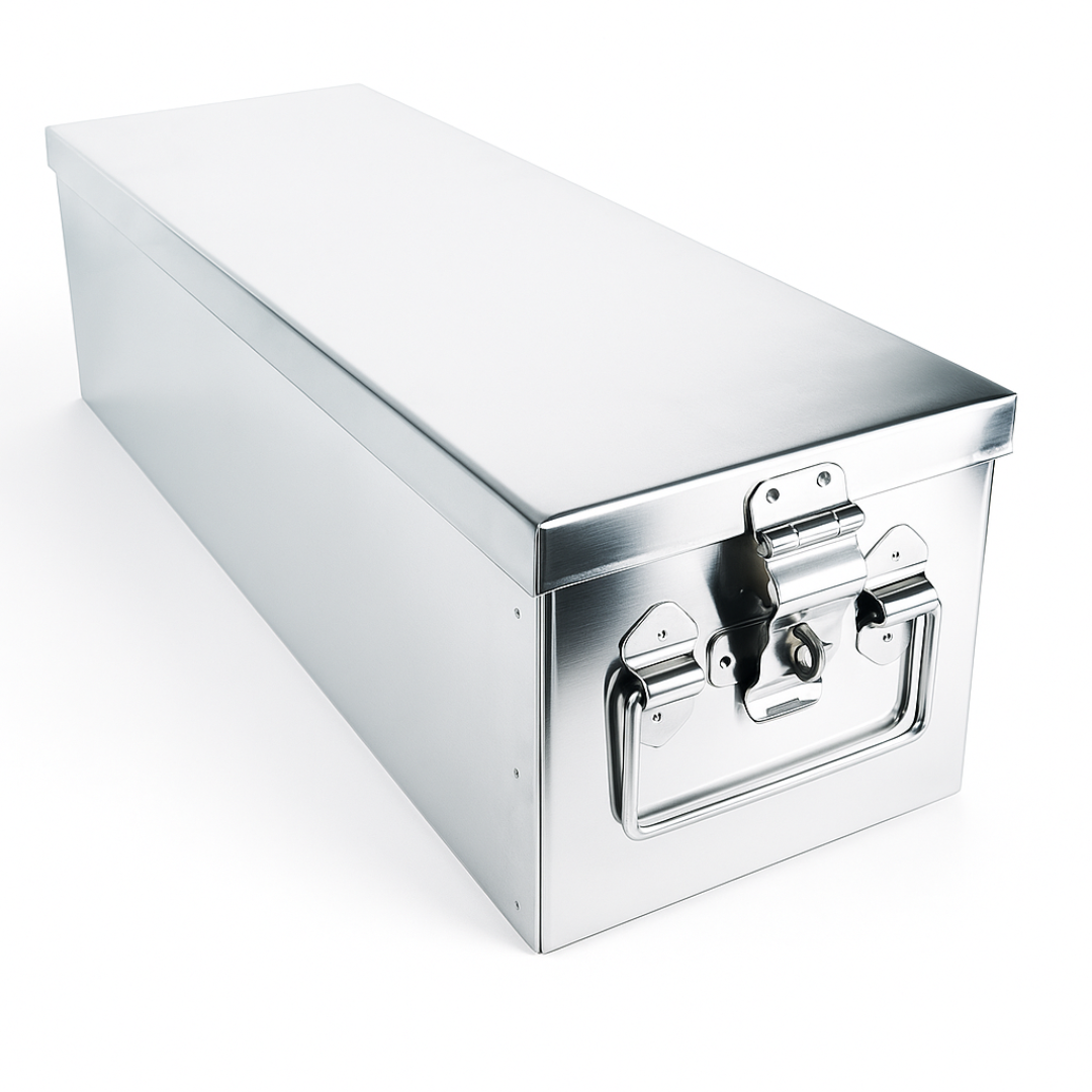 Stainless Steel "safety Deposit" Style Box  - U-44050