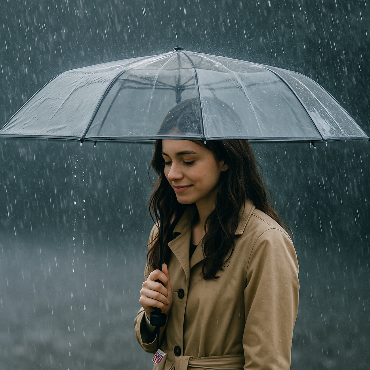 Clear Folding Umbrella