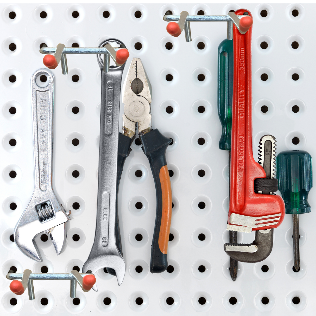 4 Piece Set of Double Prong Peg Hooks  - HW-20064