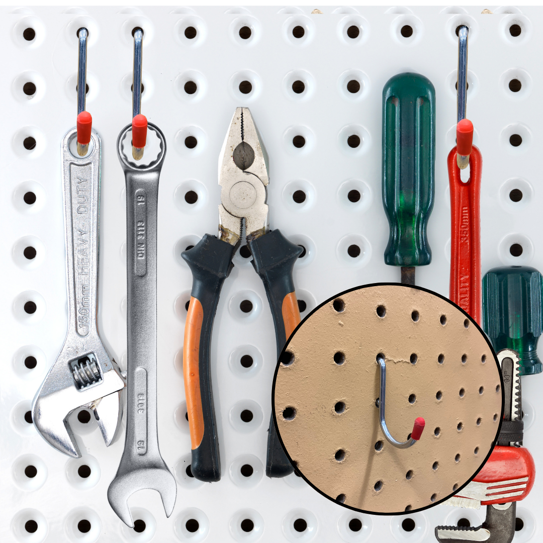 12 Piece Curved Pegboard Hooks (Pack of: 2) - HW-30012-Z02