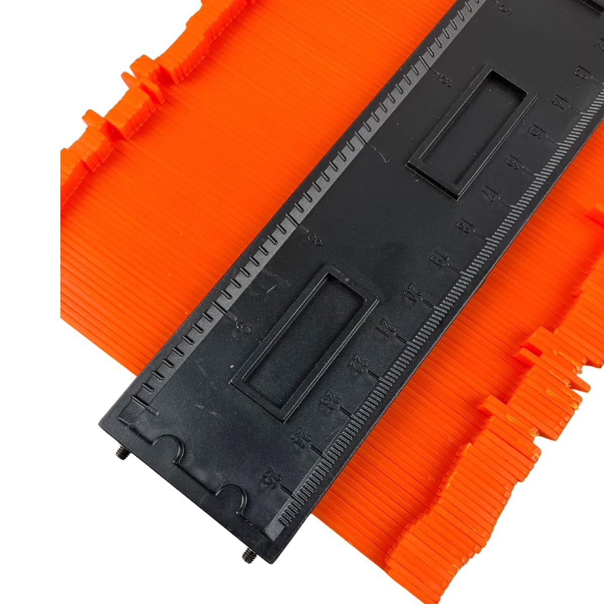PRECISE 10 inch Contour Gauge for Precise Tracing, Orange