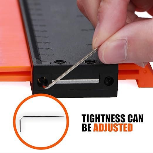 PRECISE 10 inch Contour Gauge for Precise Tracing, Orange