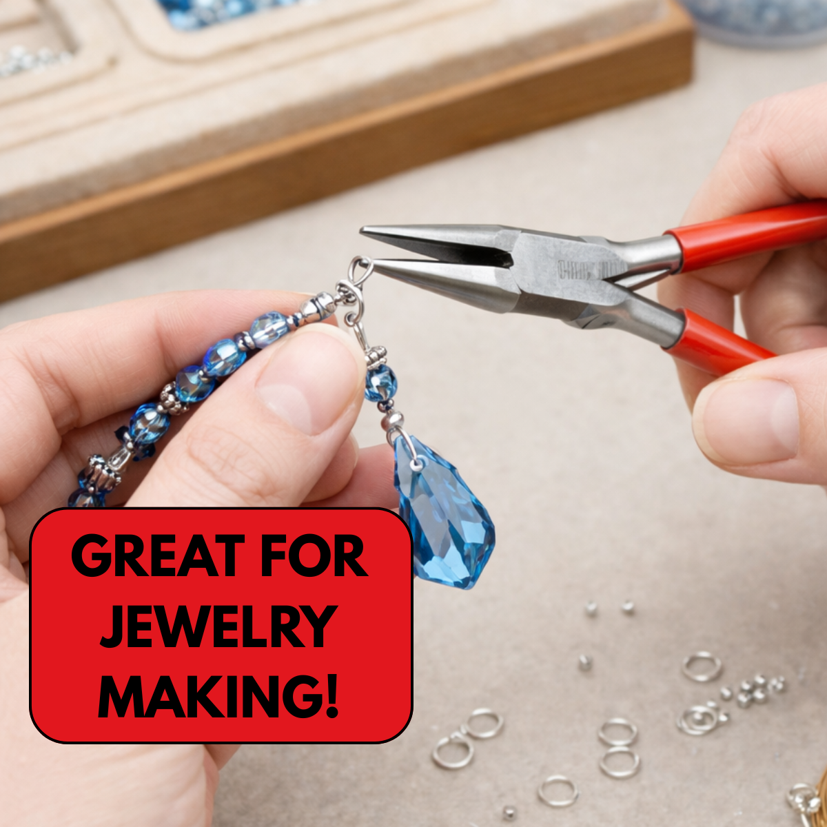 5" Stainless Steel Jewelry Tool Set | Chain Nose Pliers + Side Cutter | Box Joint Precision Tools for Jewelry Making, Beading, Wire Wrapping & DIY Crafts