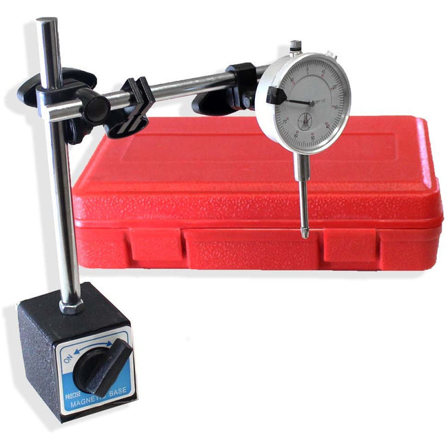 1" - 0.001" Incremental Dial Indicator - On/Off Magnetic Base - TM-61006 - ToolUSA