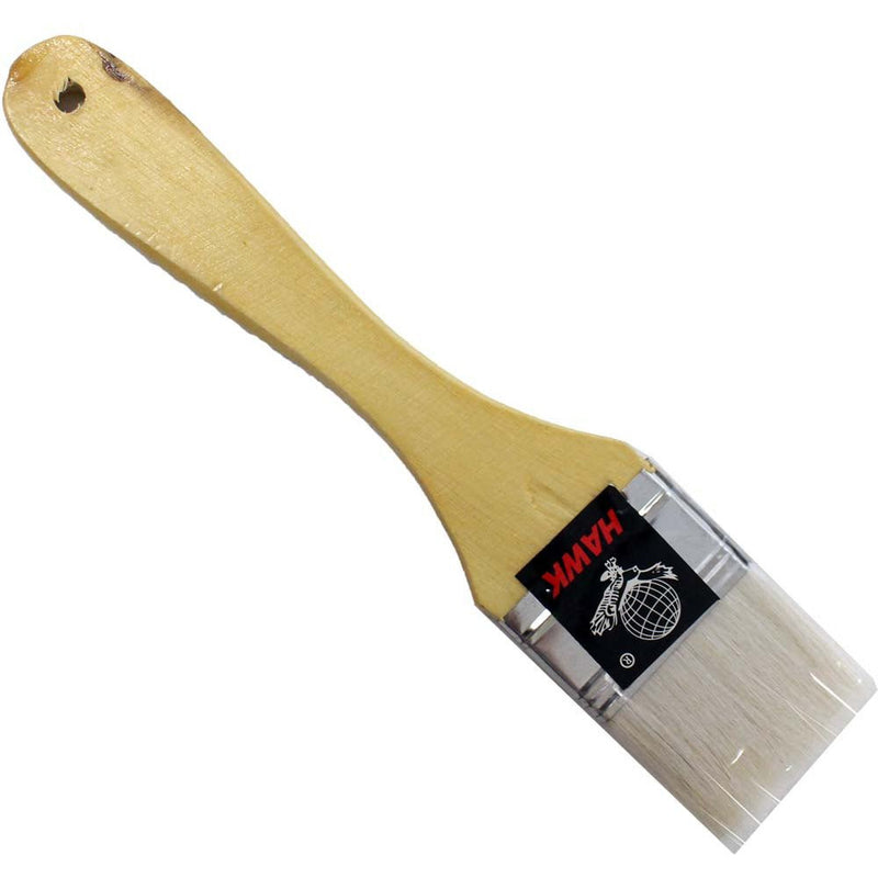 1-Inch Nylon Bristle Paint Brush - Flat Wooden Handle (Pack of: 2) - TZ-63310-Z02 - ToolUSA