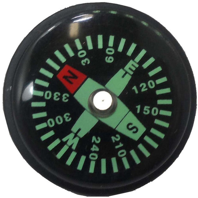 1" X 1/2" Tiny Liquid Filled Compass, With Closed Band On The Back For Connecting - PC-10425 - ToolUSA