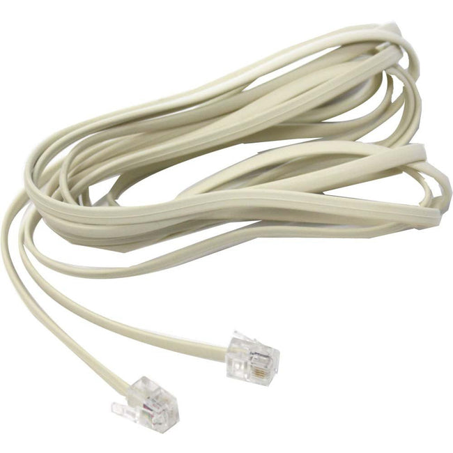 10-Foot Extra Long Plug-to-Plug Telephone Cord (Pack of: 2) - PA-03510-Z02 - ToolUSA