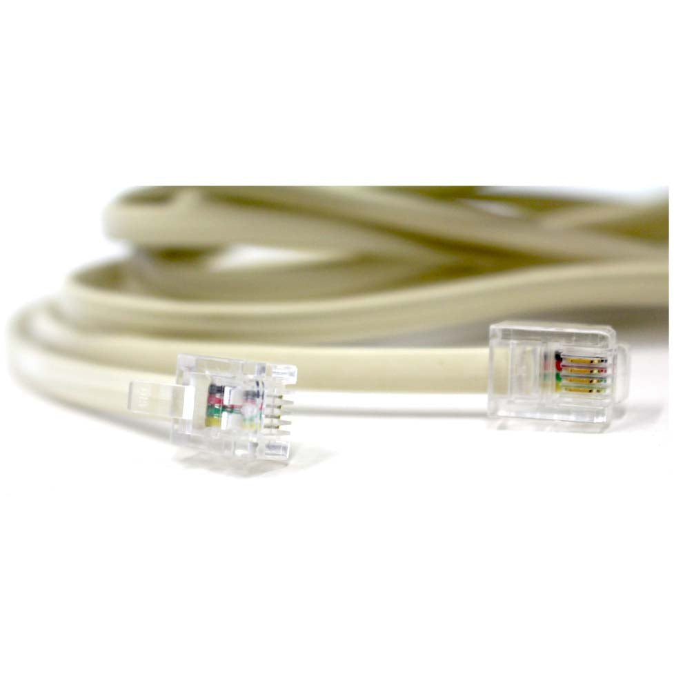 10-Foot Extra Long Plug-to-Plug Telephone Cord (Pack of: 2) - PA-03510-Z02 - ToolUSA
