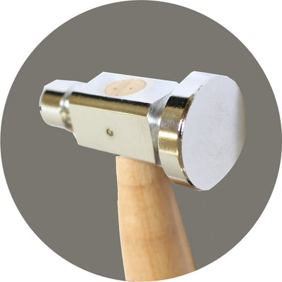 10 Inch Ball Pein Hammer With Mirror Finish Head and Solid Wood Handle - PH255-FT - ToolUSA