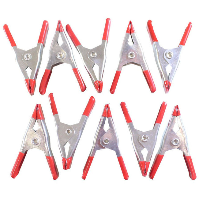 10 Piece 2 Inch Metal Spring Clamps - TZ5920-10 - ToolUSA