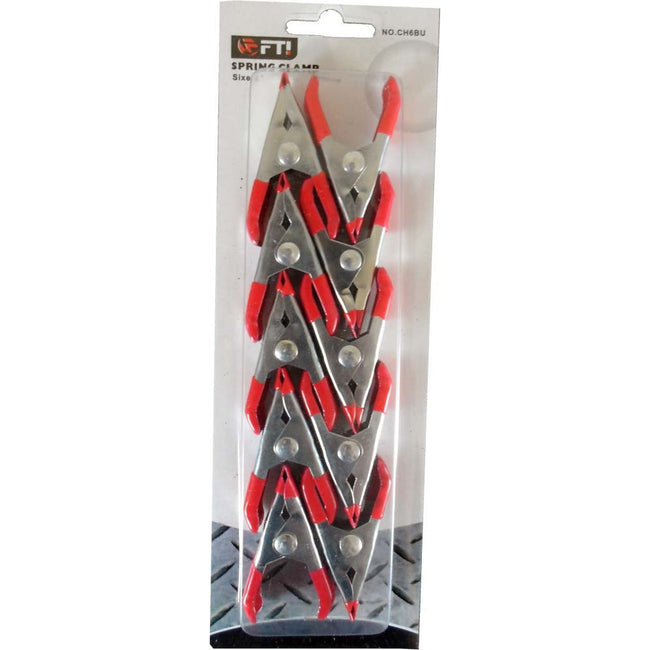 10 Piece 2 Inch Metal Spring Clamps - TZ5920-10-TU - ToolUSA