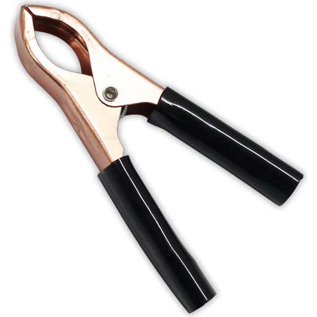 10 Piece 3-Inch Long #5 Battery Alligator Clips, Black Covered Handles - TE-44015 - ToolUSA