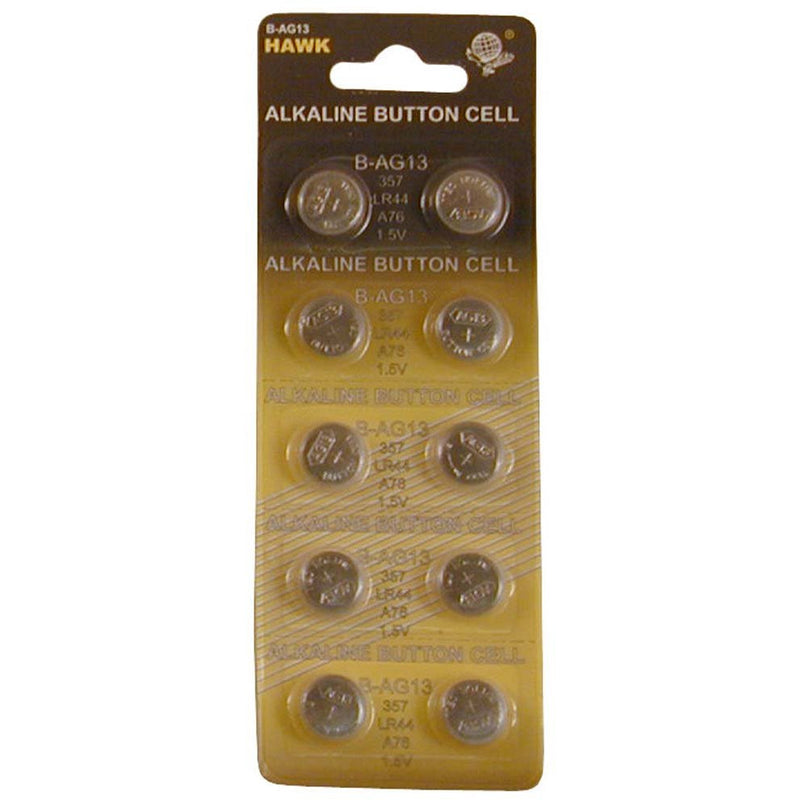 10 Piece Card Of Alkaline Button Cell Batteries - ToolUSA