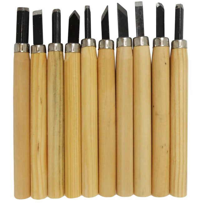 10 Piece Wood Carving and Chisel Set - TZ02-97408 - ToolUSA