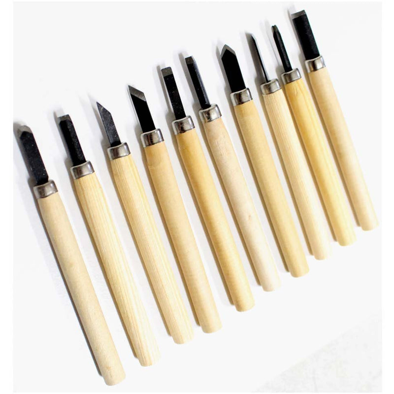 10 Piece Wood Carving and Chisel Set - TZ02-97408 - ToolUSA