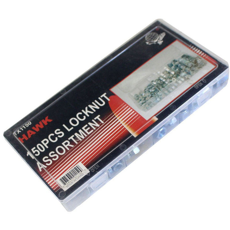 10-to-½" Locknut Assorted 150-Piece Set (Pack of: 1) - TX1150 - ToolUSA