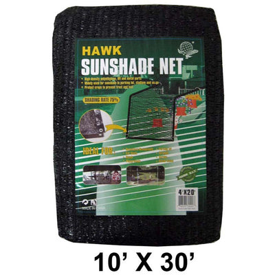 10' X 30' BLACK SUNSHADE NET - TSB-71030 - ToolUSA