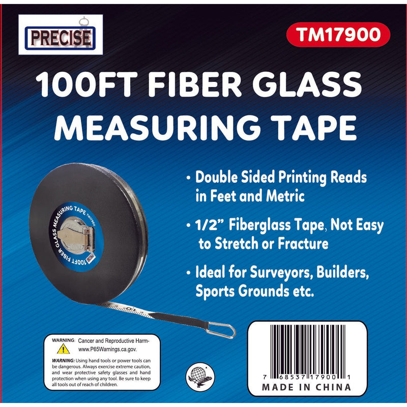 100 Foot Fiberglass Tape - TM-17900 - ToolUSA