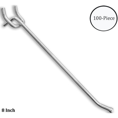 100 Piece 8 Inch Double Prong Hooks - HW-15088 - ToolUSA