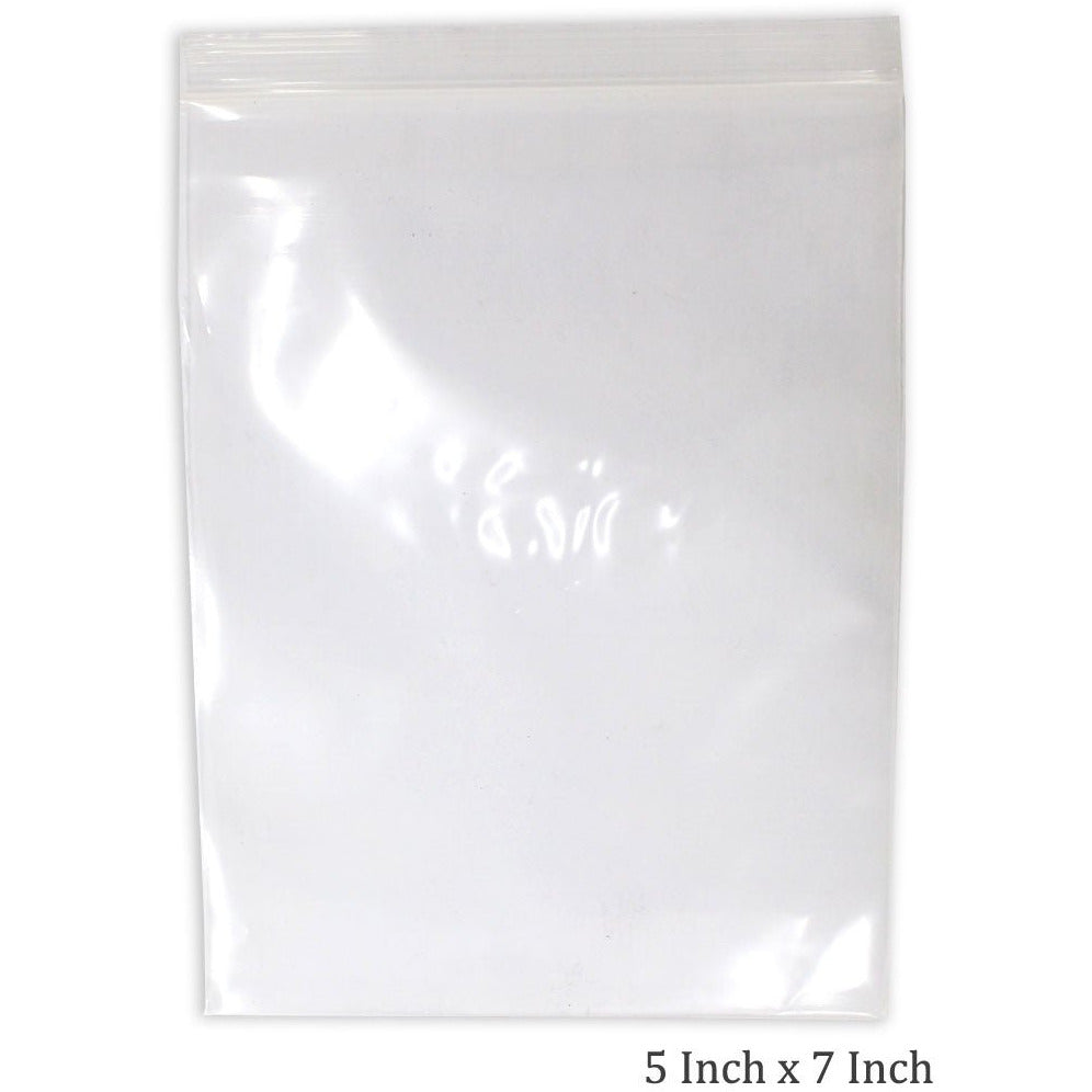100 Piece Clear Plastic Resealable Bags - ToolUSA