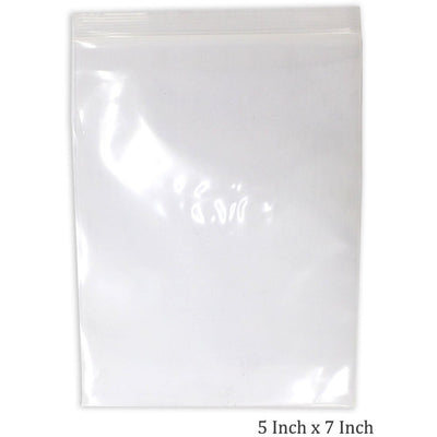 100 Piece Clear Plastic Resealable Bags - ToolUSA