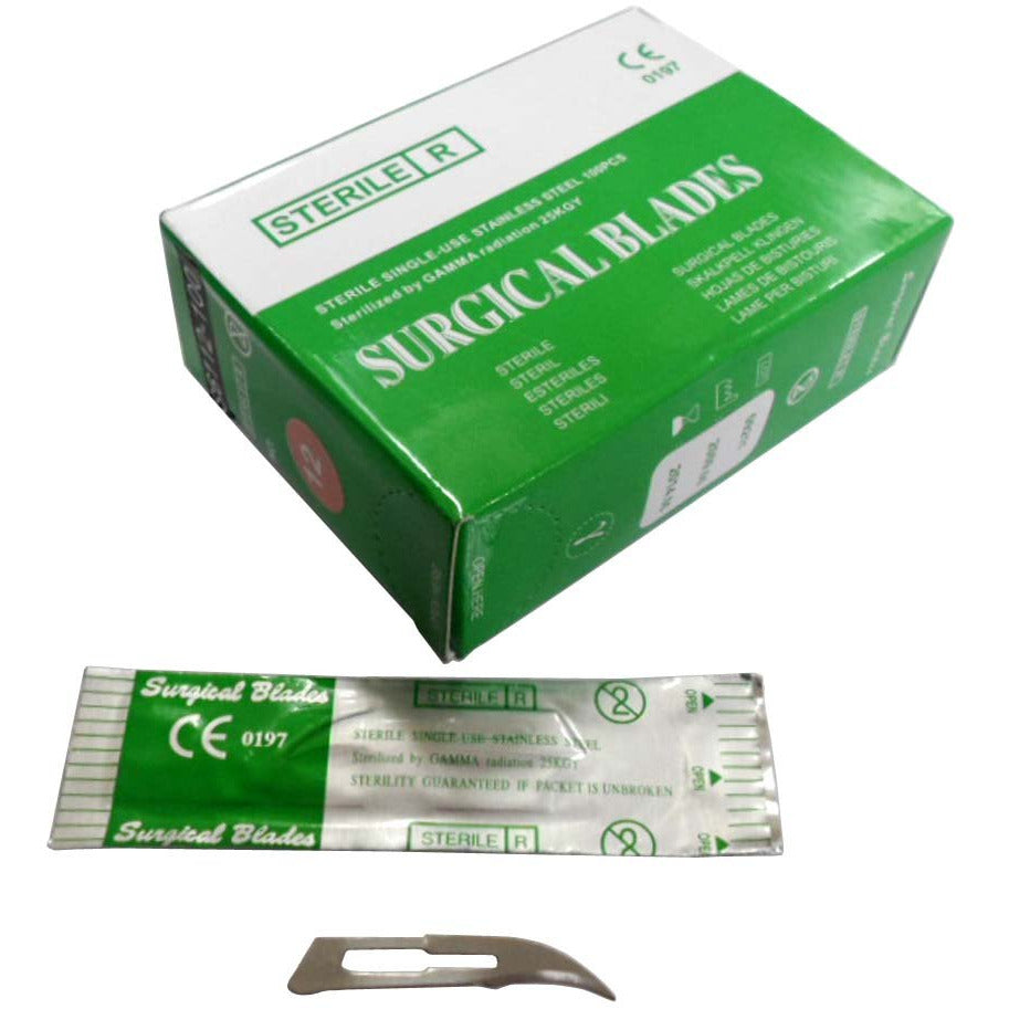 100 Pieces Surgical Stainless Steel Crafter's Blades #12 - S6112-100 - ToolUSA