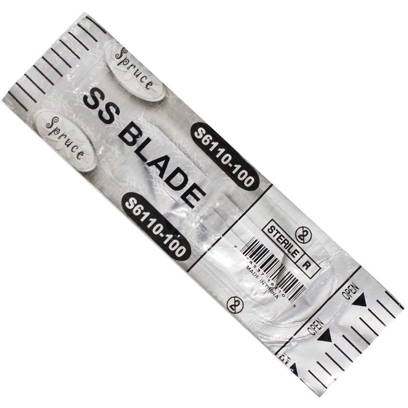 100 Super Sharp Stainless Steel Hobby Blades #2 - S6110-100 - ToolUSA