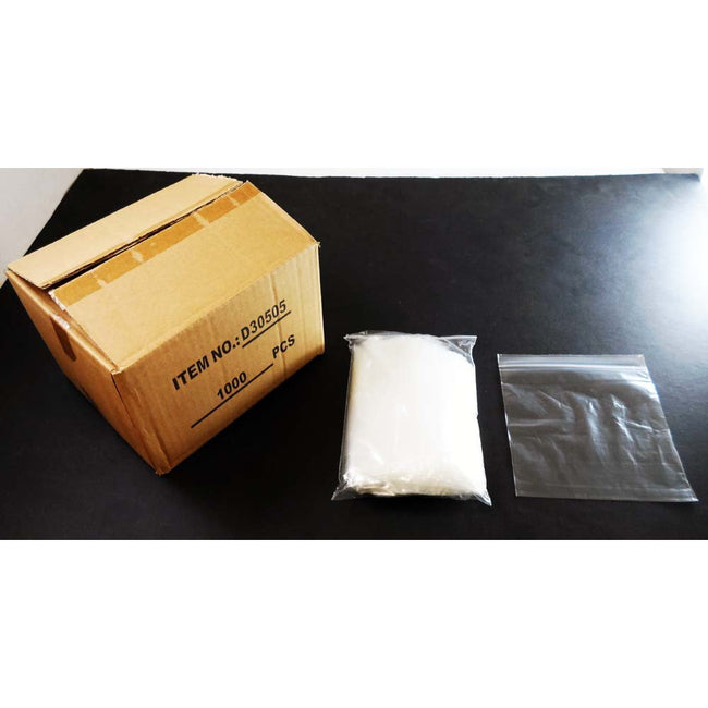 1000 Count Plastic Resealable Bags - 5x5 Inch - PLS-40505 - ToolUSA