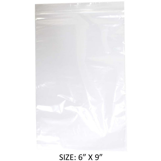 1000 Count Plastic Resealable Bags - 6x9 Inch - PLS-40609 - ToolUSA