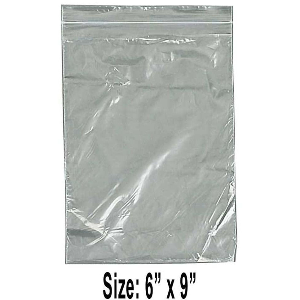 1000 Count Plastic Resealable Bags - 6x9 Inch - PLS-40609 - ToolUSA