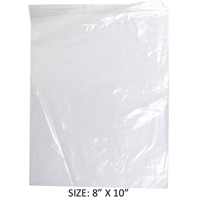 1000 Count Plastic Resealable Bags - 8x10 Inch - PLS-40810 - ToolUSA