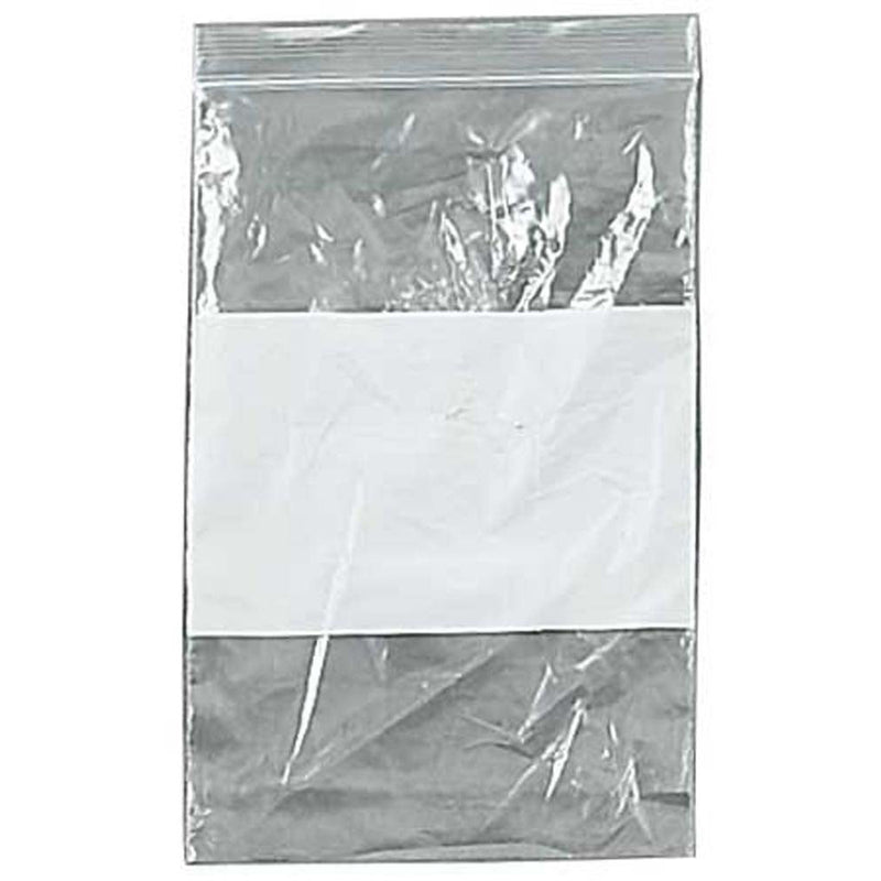 1000 Count Plastic Resealable Bags with White Strip for Labeling - 4x6 Inch - PLS-31306 - ToolUSA