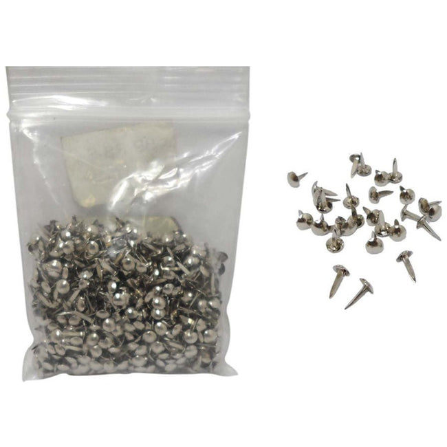 1000 Piece Round Brads - Silver - CR-01342 - ToolUSA