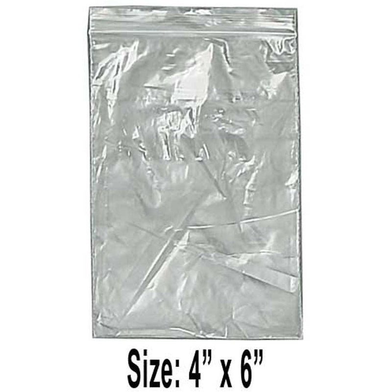 1000 Plastic Clear Resealable Bags - ToolUSA