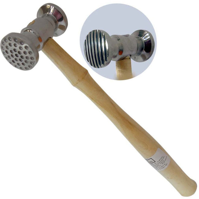 10.5" Double Headed Forming Hammer with Lines & Dots - PH615 - ToolUSA