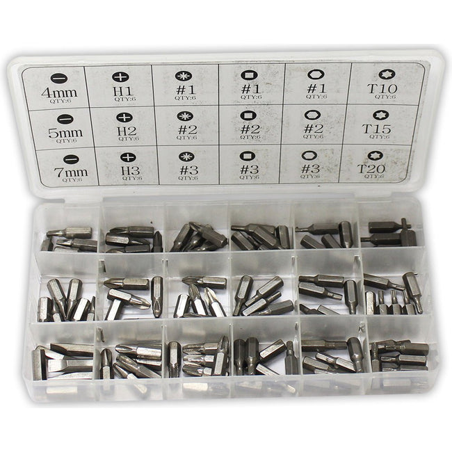 108 Piece Carbon Bit Assortment - HW-08108 - ToolUSA