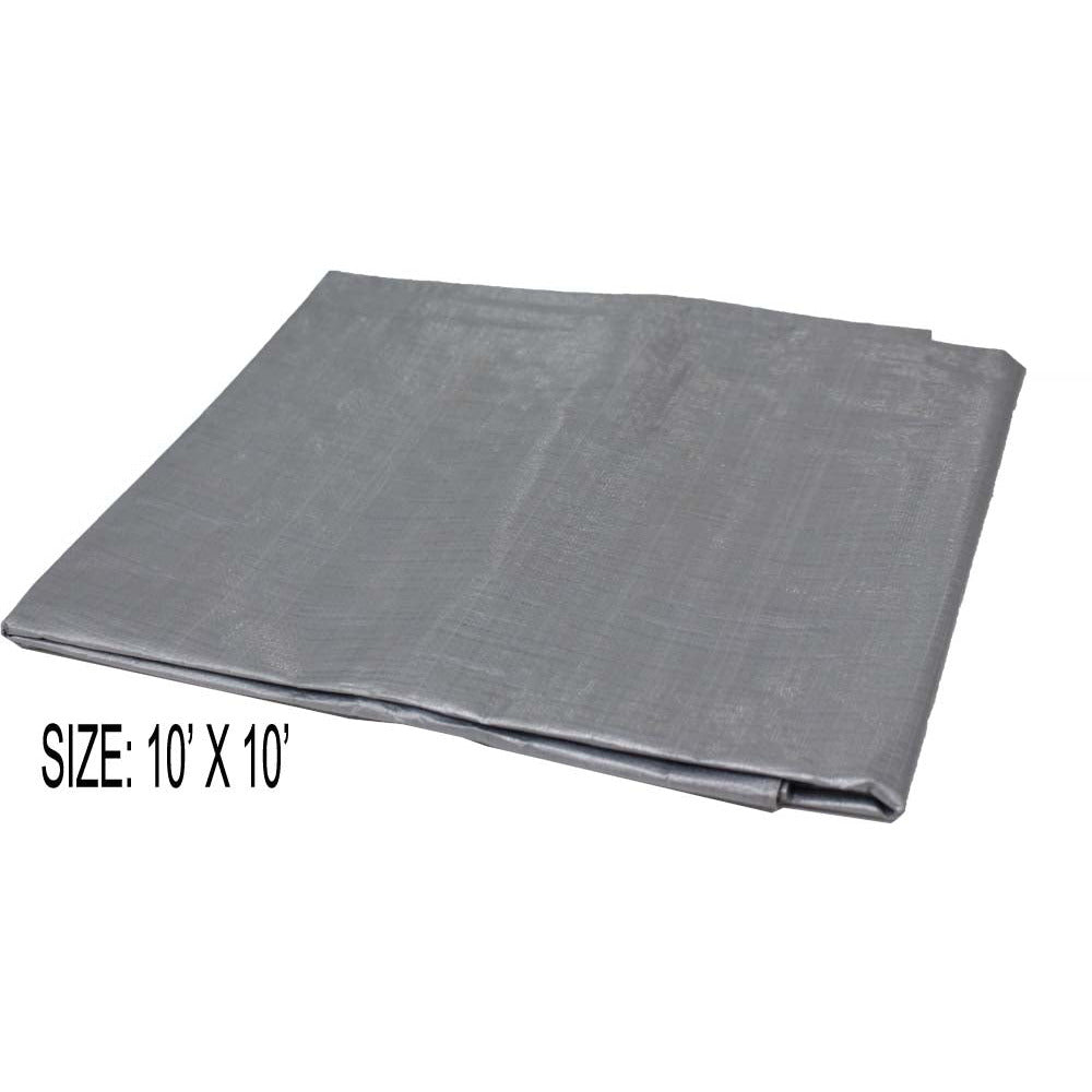 tarp 10x10 10x10 Foot Multipurpose Silver Tarp, 165 Gsm