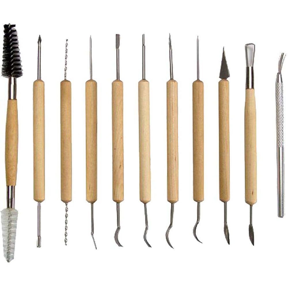 11 Piece Assorted Double Ended Sculpture Tool Set (Pack of: 1) - ART-S011 - ToolUSA