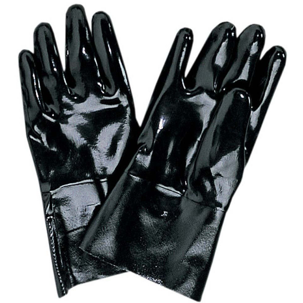 12 Inch Black Neoprene Gloves, Gauntlet Cuff - 13312 - ToolUSA