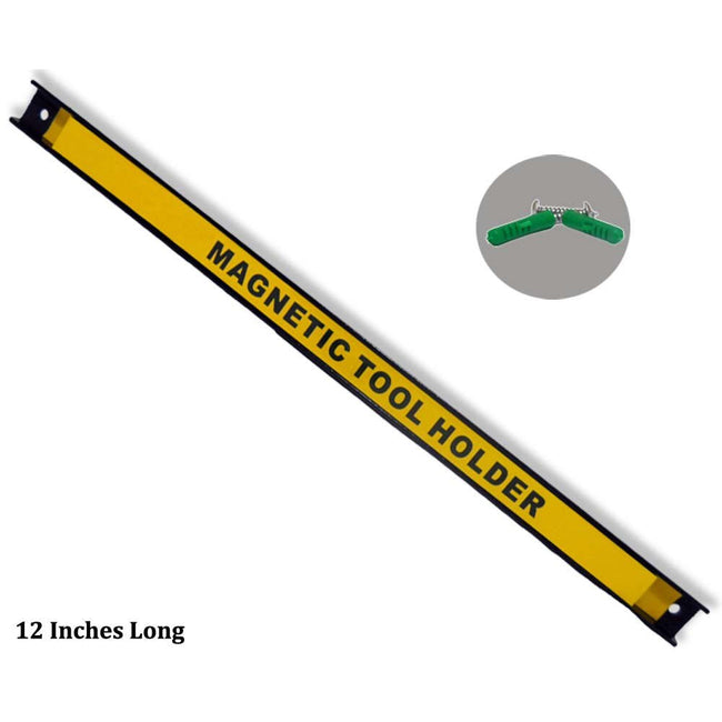 12 Inch Long Wall Mountable Magnetic Bar For Metal Objects by TRUVUE - MC-10312 - ToolUSA