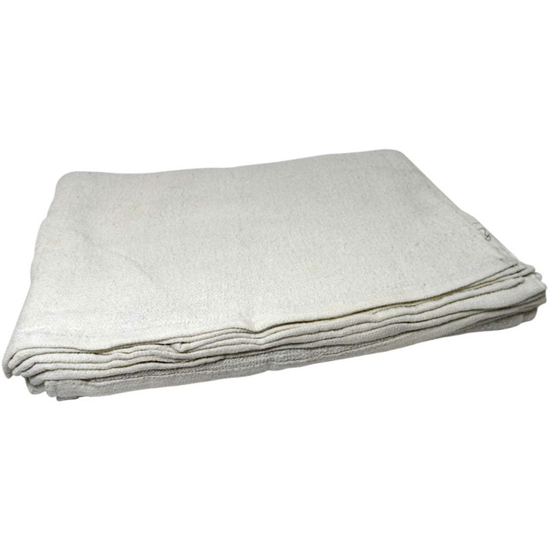 12 Pc 14" x 17" White Cotton Wiping Cloth Set - SF-01417 - ToolUSA