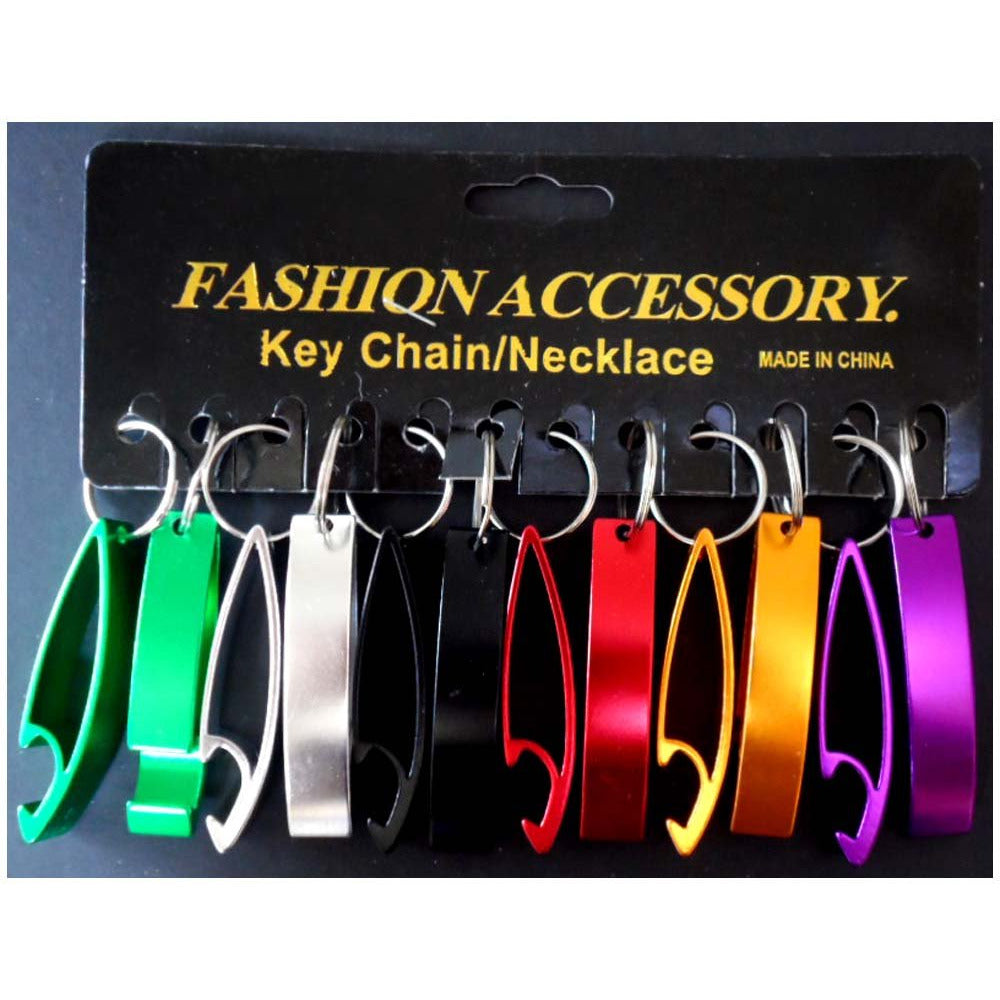 12 Pc. Aluminum Bottle Openers - TR101-WD-YW - ToolUSA