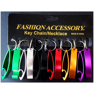 12 Pc. Aluminum Bottle Openers - TR101-WD-YW - ToolUSA