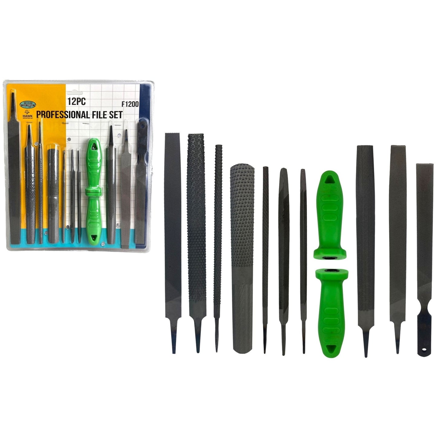 12 Pc. Professional File Set - F-11200 - ToolUSA